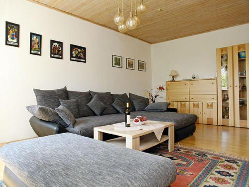 Ruang duduk di Ferienwohnung Zucker