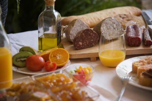 Morgenmad for gæster der bor på El Cau de Palau