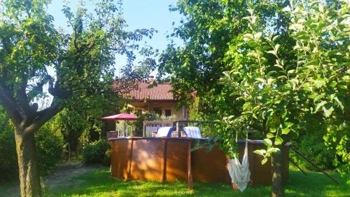 Taman di luar B&B Naturin - Eco Farm