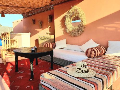 Balcon ou terrasse dans l'établissement Riad Dar Zouar & Spa