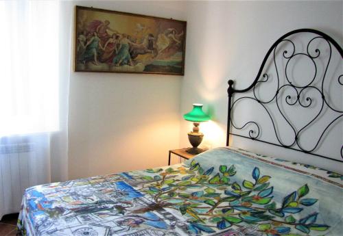 A bed or beds in a room at Casa con vista fantastica
