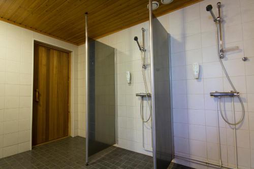 Koupelna v ubytování Hotelli Pesti
