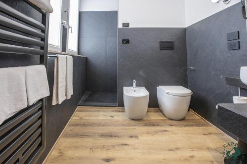 Koupelna v ubytování Albergo Cappello e Cadore