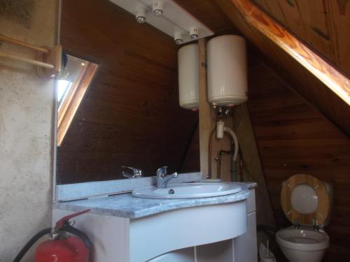 Koupelna v ubytování Escale du Morvan