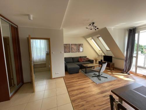 Posezení v ubytování Apartament Aga