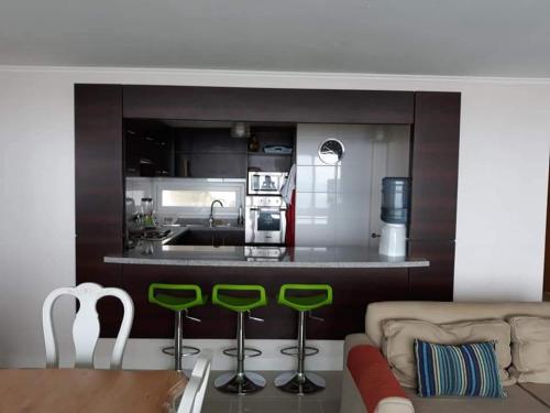 Kuchyň nebo kuchyňský kout v ubytování Departamento Frente al mar Costa Puyai - Papudo
