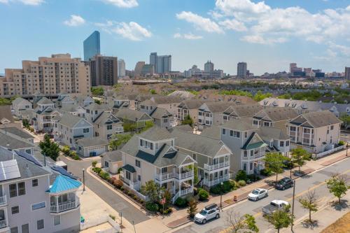 an aerial view of houses in a city at The Lucky Beach House, The Most Popular Beach House in Atlantic City! WOW! in Atlantic City