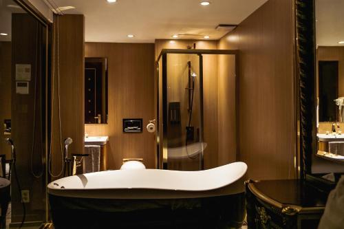 Vonios kambarys apgyvendinimo įstaigoje Songdo Central Park Hotel