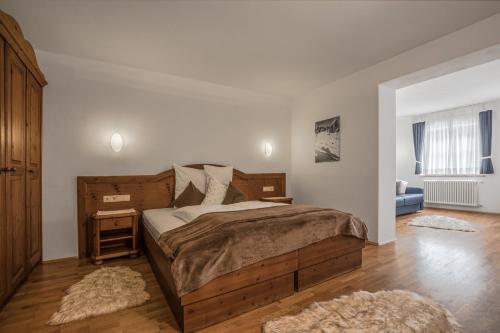 Postel nebo postele na pokoji v ubytování Crëp Sella