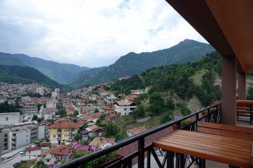 a view of a city from a balcony at Борник Хил / Bornik Hill in Devin