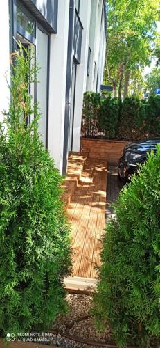 Ein Garten an der Unterkunft NEW LOFT APARTMENTS JURMALA with FREE SECURED PARKING