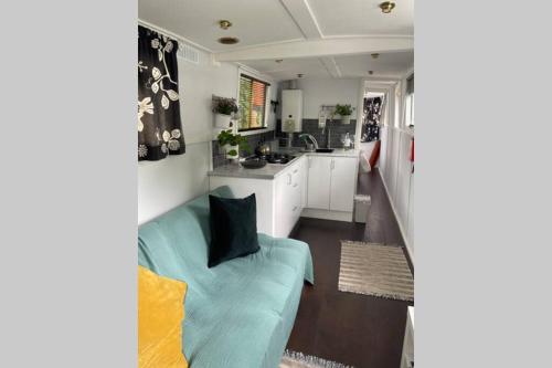 Narrowboat moored in London