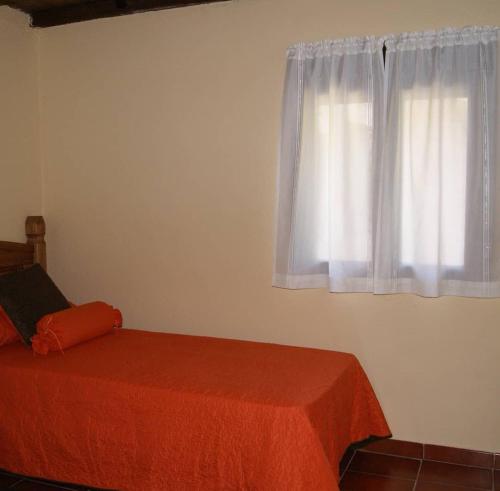 1 dormitorio con cama y ventana en El Volvedero, en Castillo