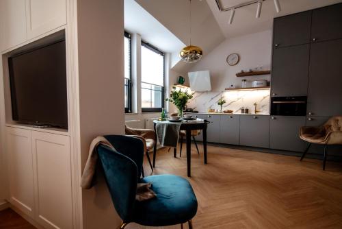 Χώρος καθιστικού στο Apartamenty Stare Miasto Zamość, Prywatny Parking, Winda