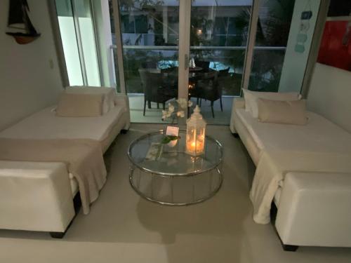 Posezení v ubytování MORROS VITRI Luxury