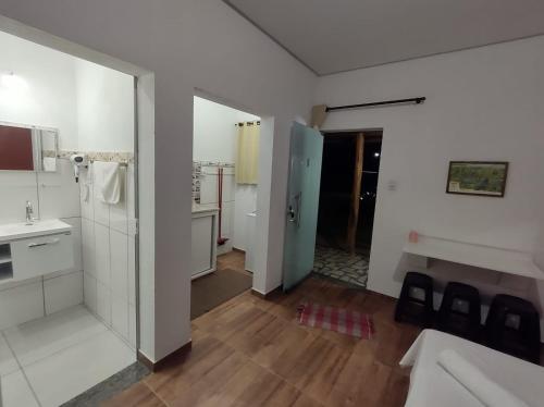 Phòng tắm tại Flat Pinheirinho