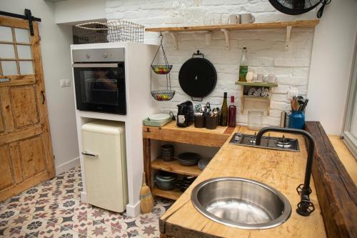 Dapur atau dapur kecil di Vinonima Vendégház
