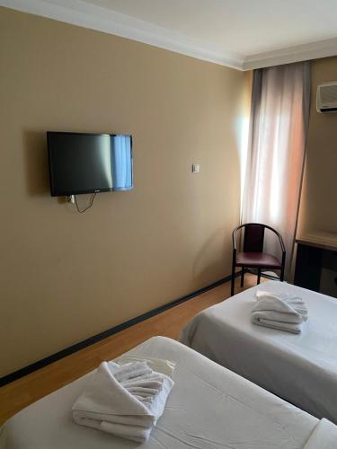 Odrys Beach Hotel & Resortにあるテレビまたはエンターテインメントセンター