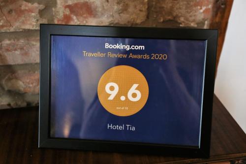 Certifikát, hodnocení, plakát nebo jiný dokument vystavený v ubytování Hotel Tia