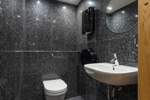 Koupelna v ubytování Göteborgs Mini-Hotel