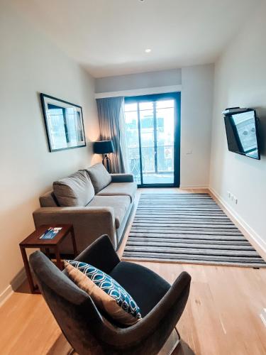 Posezení v ubytování Wyndham Hotel Melbourne