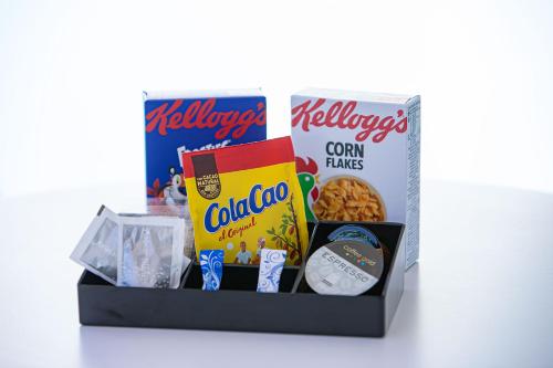 a box filled with different types of snacks at Alcossebre Sea Experience in Alcossebre