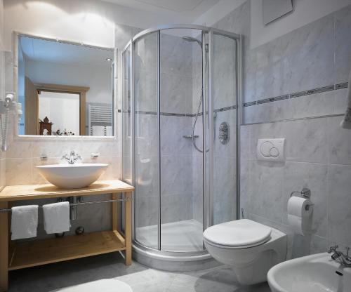 Koupelna v ubytování Hotel Ostaria Posta
