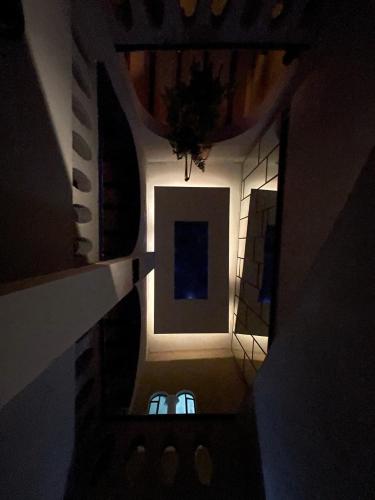 an overhead view of a room with a light at Hotel Casa Oratorio "Adults Only" in San Miguel de Allende
