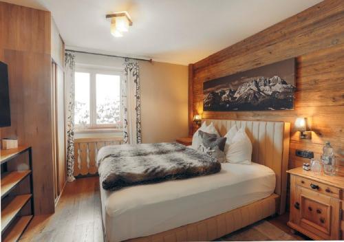 Ліжко або ліжка в номері Appartement Aschbach