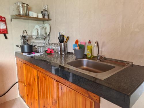 Kuchyň nebo kuchyňský kout v ubytování Tourterelle Holiday Home