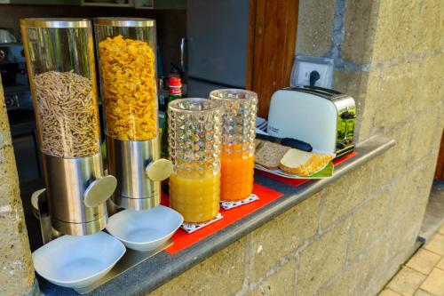 a counter with various types of food on it at Villa Manning Relais in Sorrento