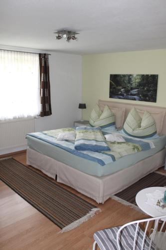 מיטה או מיטות בחדר ב-Zimmer Steger