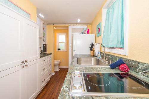 Kuchyň nebo kuchyňský kout v ubytování Tiny House Siesta