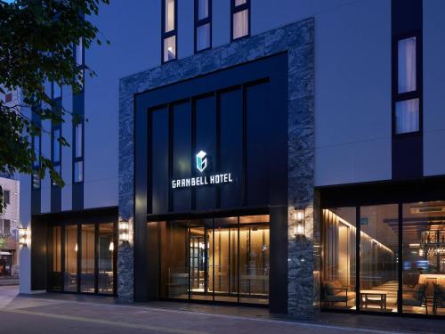 a rendering of the front facade of a premier hotel at Susukino Granbell Hotel in Sapporo