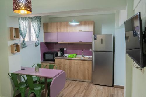 Apartment in Asprovalta tesisinde mutfak veya mini mutfak