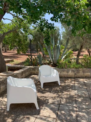 Ein Garten an der Unterkunft Trullo Tojo