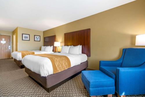 מיטה או מיטות בחדר ב-Comfort Inn Auburn - Seattle