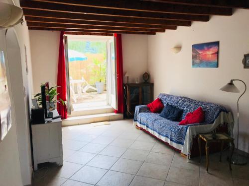 Χώρος καθιστικού στο Maison tranquillité