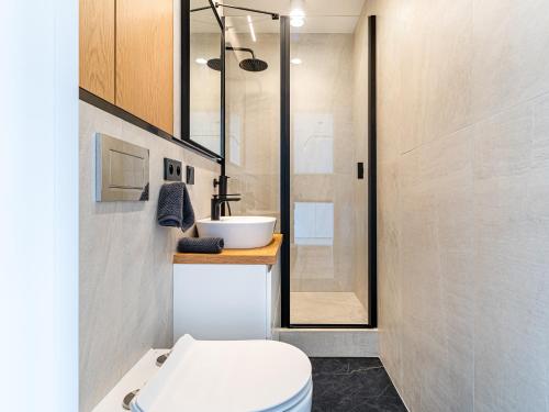 Kuchyň nebo kuchyňský kout v ubytování City View Apartment - Zgoda 13