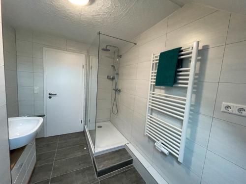 Koupelna v ubytování Boardinghouse Heilbronn