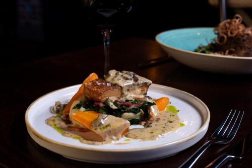 Food at or somewhere near the hotel 