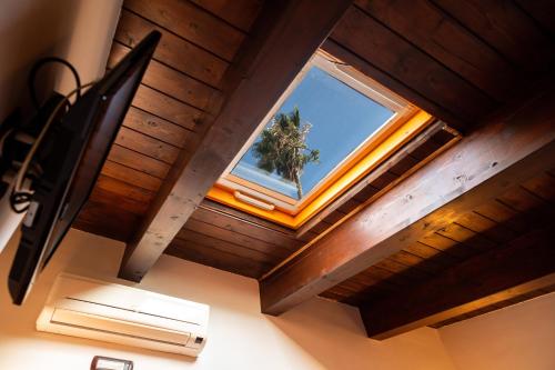 an overhead view of a skylight in a ceiling at Villetta Capodimonte in Naples