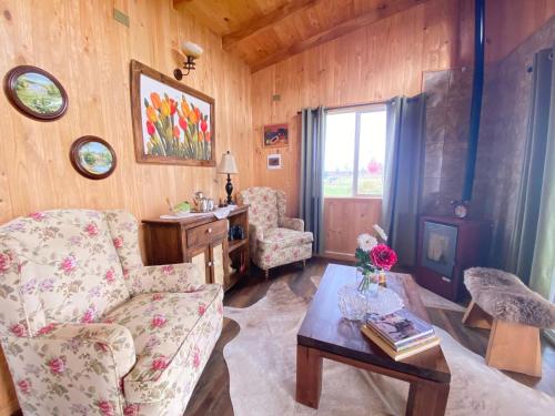 Zona de estar de Cabañas Teresa Frutillar