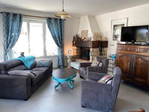 Μια τηλεόραση ή/και κέντρο ψυχαγωγίας στο Belle villa la galinoche