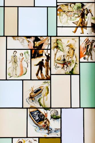 a collage of pictures of people and objects at Elite Stadshotellet Karlstad, Hotel & Spa in Karlstad