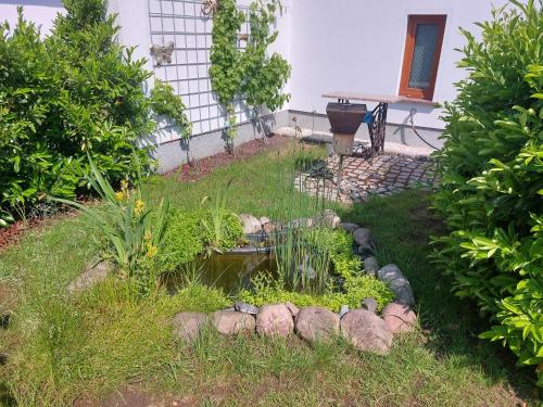 Taman di luar Ferienhaus in Bernau bei Berlin