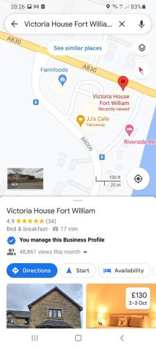 Фотография из галереи Victoria House Bed and Breakfast в городе Форт-Уильям
