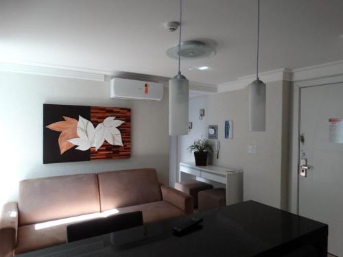 Η κουζίνα ή μικρή κουζίνα στο Bombinhas Summer Beach - Cond Apart Privados