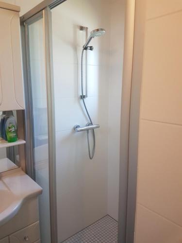 A bathroom at Ferienhaus Christian