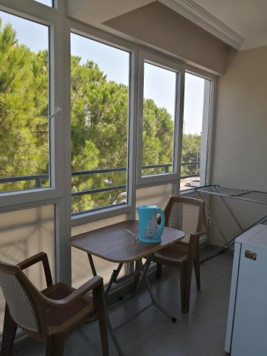 Balkón nebo terasa v ubytování REGA OTEL